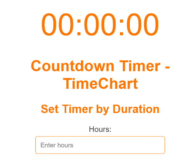 Time Chart Timer online